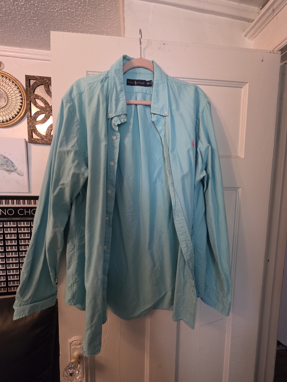 Ralph Lauren Men's Button-Down Shirt - Light Aqua